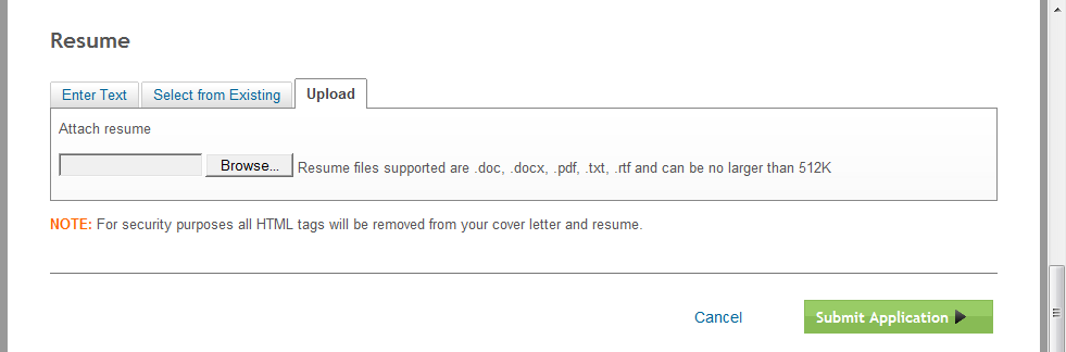 Select resumes from JobTabs into your job search online software.