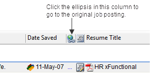 JobTabs makes it easy to go to the original page of a job listing.