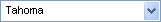 Font selector for the resume and cover letter word processor.