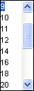 Font size list for the cover letter and resume wordprocessor.