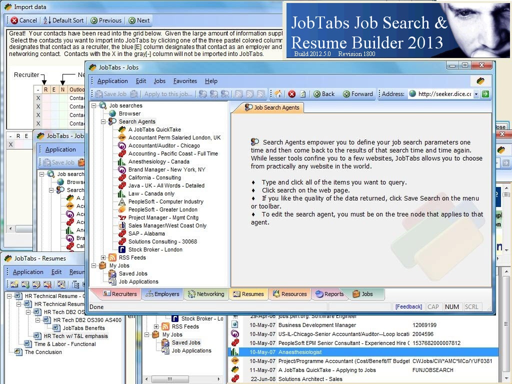 JobTabs Job Search and Resume 2011 5.0.0.1695